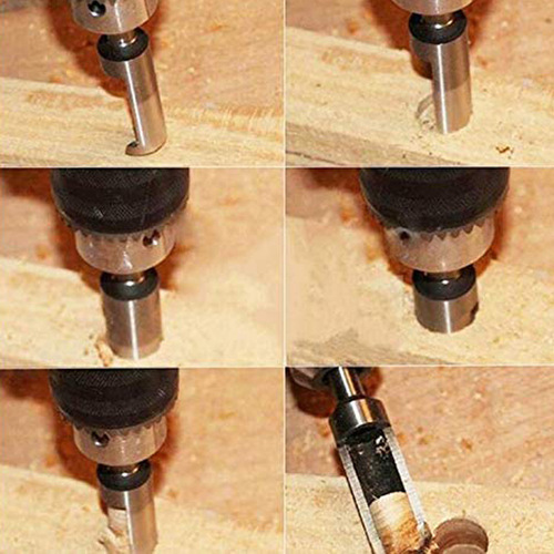 8-piece set of cork drill bits, carbon steel cork cutter set, tool barrel claw type round wood tenon drill woodworking hole opener