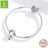 Genuine fashionable beads for boys and girls, accessory, silver 925 sample