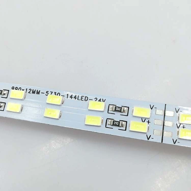 24V5730-144 Свет Жесткий свет, теплый белый свет ювелирный магазин витрина оформление столик яркость алюминиевый основание жесткая световая полоса