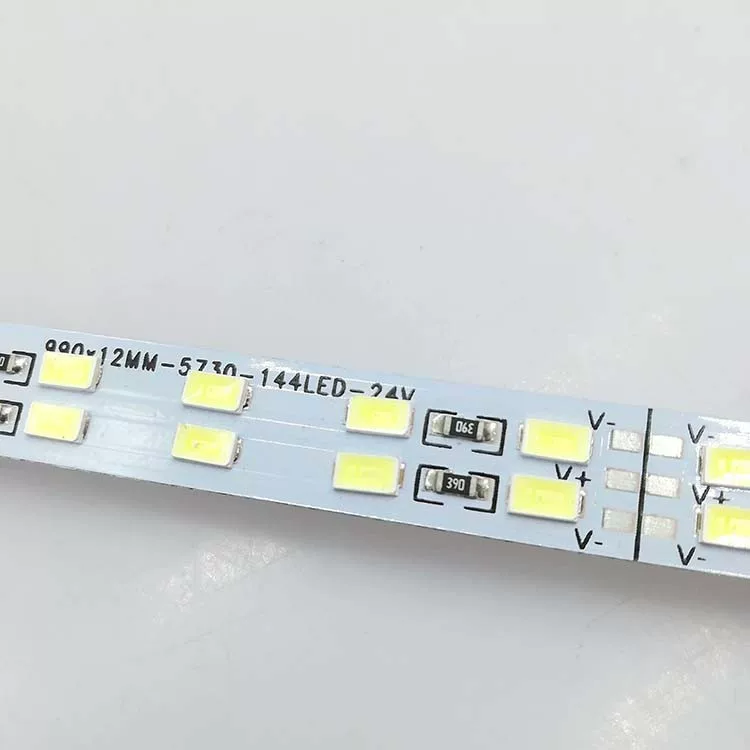 24V5730-144 Свет Жесткий свет, теплый белый свет ювелирный магазин витрина оформление столик яркость алюминиевый основание жесткая световая полоса