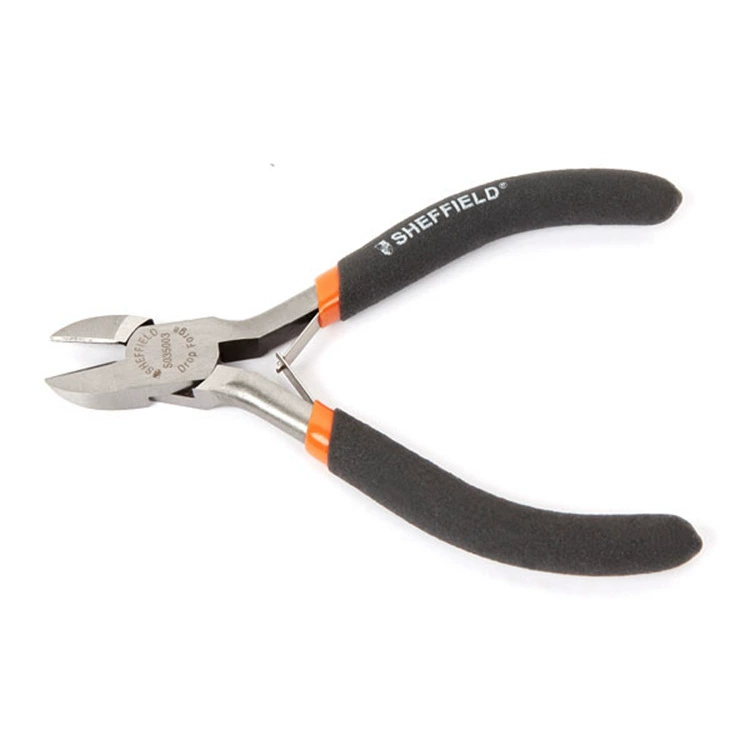 Стальной защитный инструмент 4,5-дюймовая пеньковая ручка мини-диагональные плоскогубцы S035003