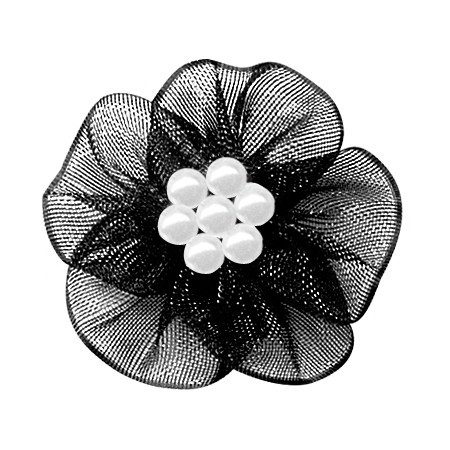 Yao Ming cinta de poliéster DIY pequeña flor ropa interior decoración hecha a mano cinta flor horquilla Decoración Accesorios