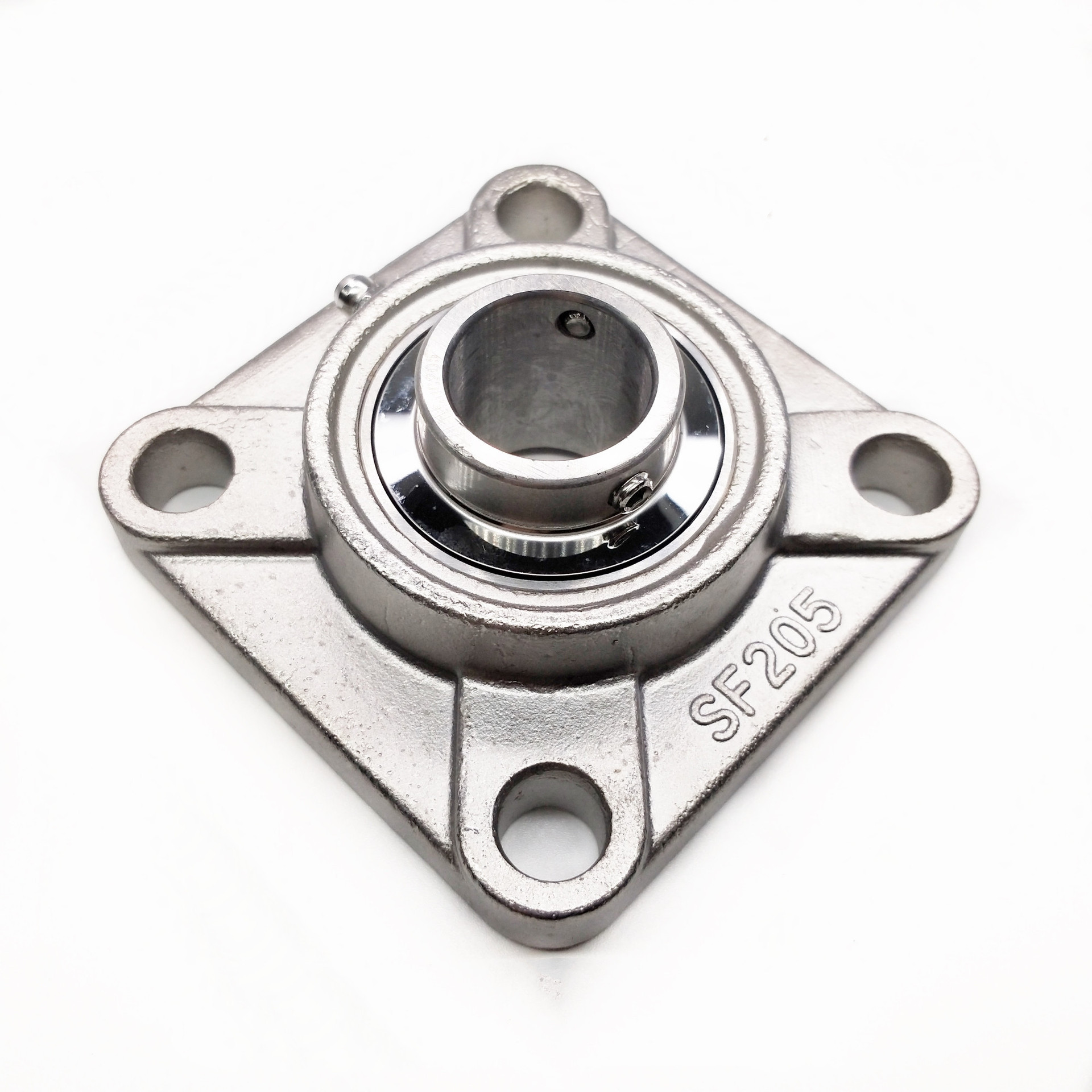 不锈钢带座外球面轴承 SUCF204  SUCF205 304材质方形四孔F座