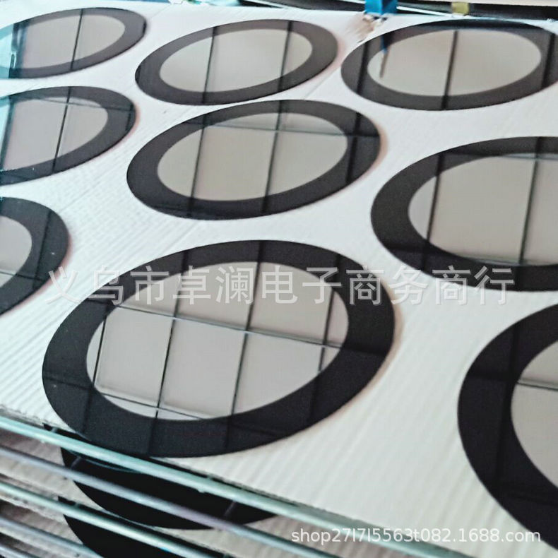 长期供应led相框镜片 圆形平面镜片 相框玻璃丝印 灯具玻璃|ru