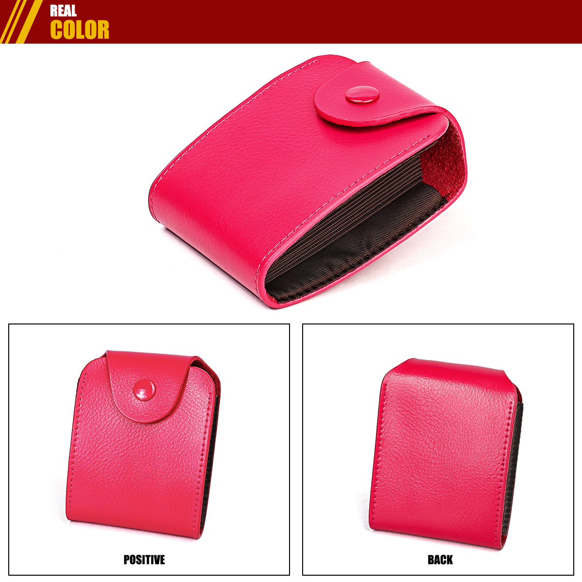 Fashion Organ Card Case Multicolor Leather Card Case Multi-card Slot Card Case display picture 19