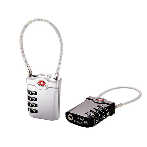 TSA Customs Lock 19 New Zinc Alloy Red Dot Luggage Bag Small Padlock Lock Small Mini Customs Code Lock