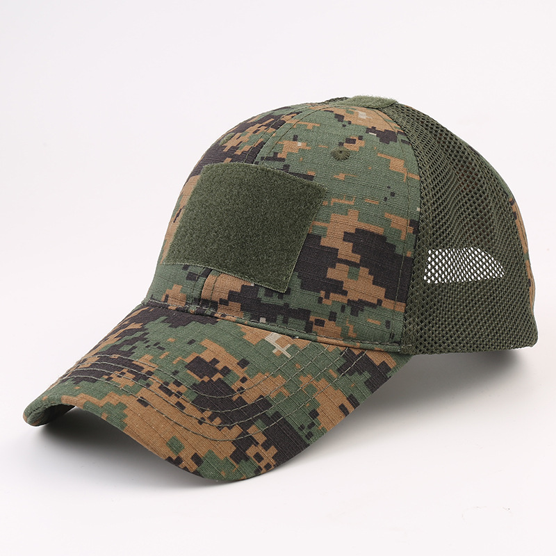 Los aficionados militares al aire libre Python gorra de béisbol de los hombres de camuflaje táctico sombrero deportivo Velcro casquillo enarbolado de una sola pieza de entrega al por mayor