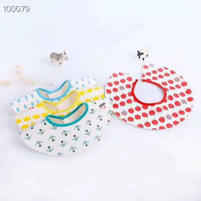 SA429 Amoy cute circular enlarge Bibs waterproof Only 1 Flower 60 One copy