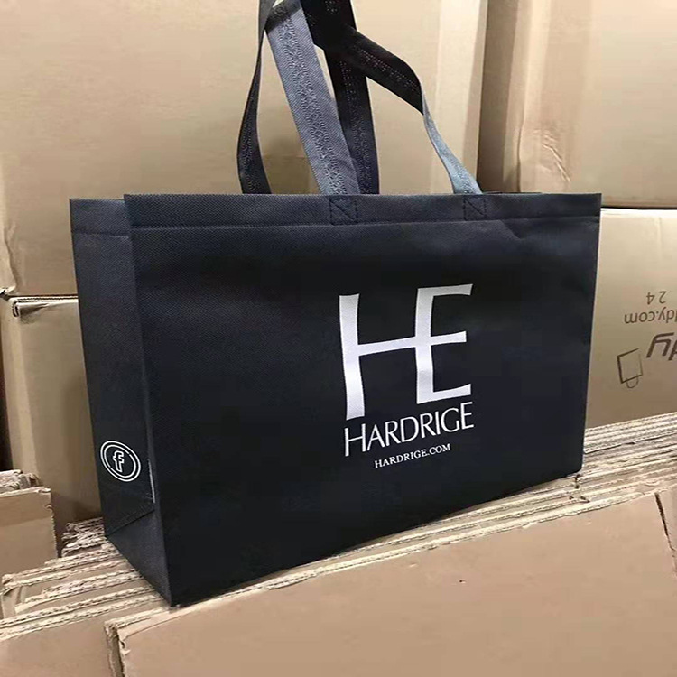 工厂直销彩色覆膜无纺布袋定做logo现货立体袋环保袋车缝线缝