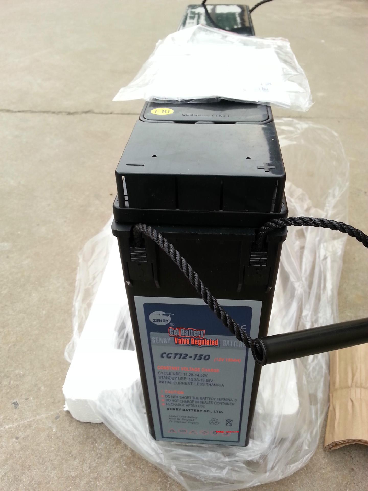 SENRY三瑞胶体蓄电池12V150AH通信基站电源直流屏用狭长CGT12-150