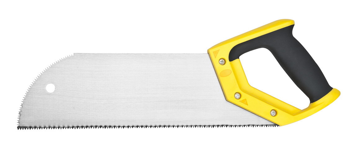 供应优质ABS+TPR塑柄65Mn钢夹背锯 外贸出口