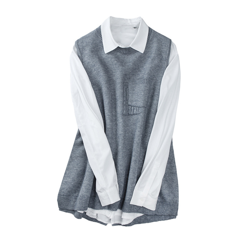 Gilet femme MANTEAU BLANC en Tricot - Ref 3316506 Image 5