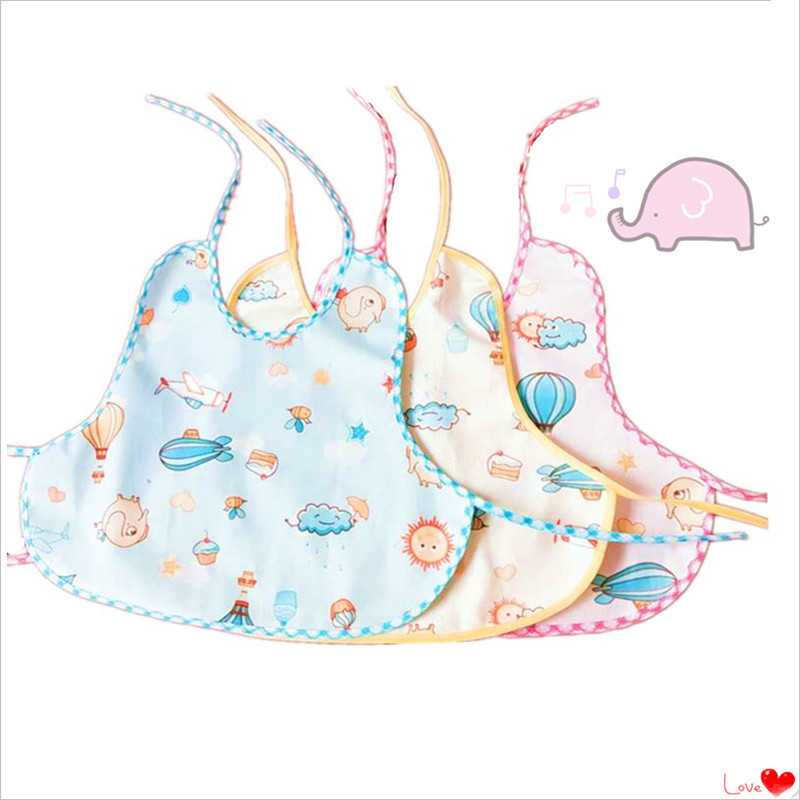 Children's velvet keep warm waterproof bib for food