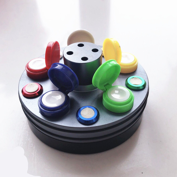 修表工具 30180-A油碟 四目油碟 四头 圆形油扒 点油盛放器