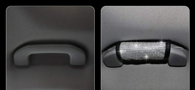Cross-border car full diamond safety belt shoulder protective cover hand brake cover gear cover gear head car Diamond-embedded interior cover
