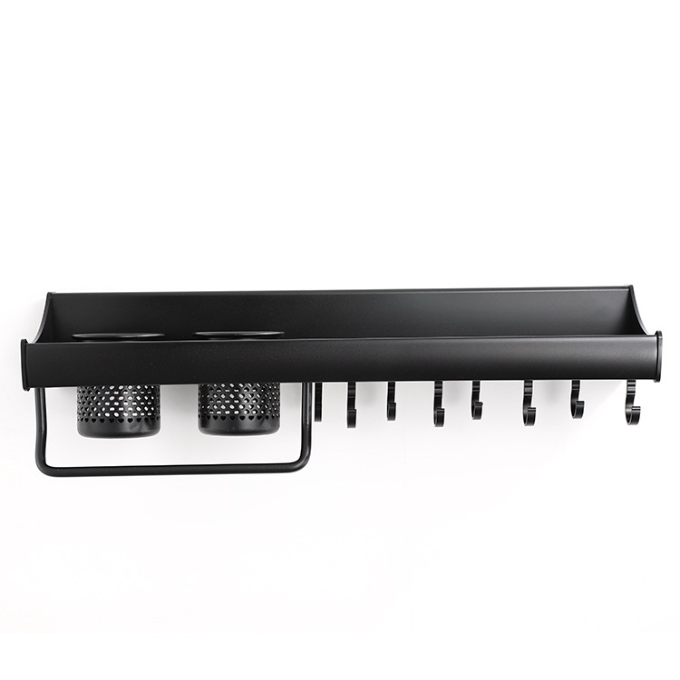 Ventas de la fábrica hogar utensilios de cocina espacio aluminio cocina de almacenamiento rack de almacenamiento de cocina colgante estante de almacenamiento de la cocina cuchillo titular