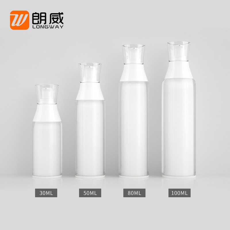100mL COMO hombro oblicuo loción de boca de pájaro botella de loción de plástico transparente cosméticos materiales de embalaje al por mayor