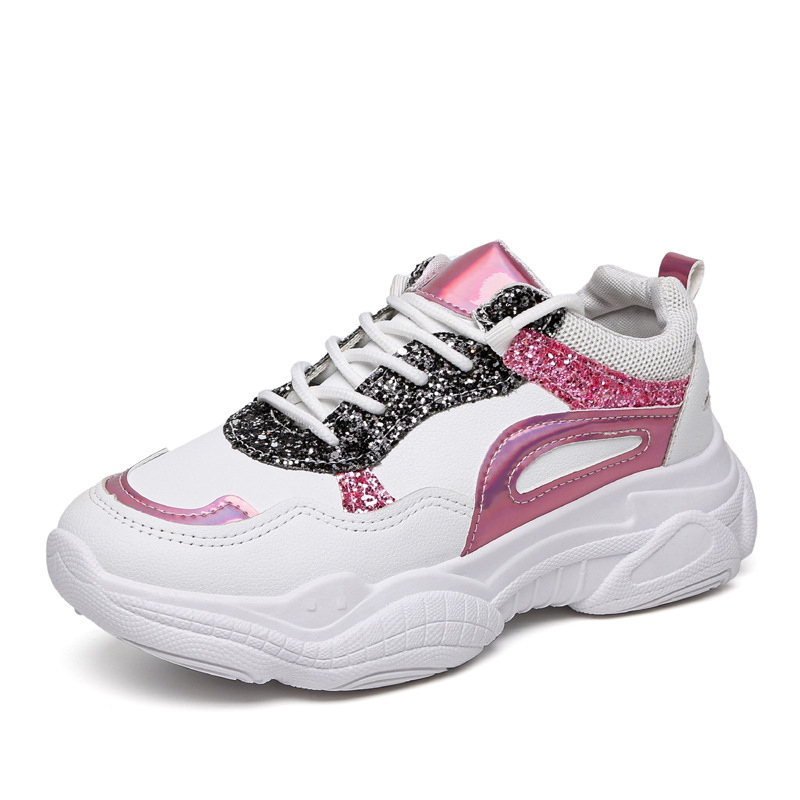Baskets femme en PU artificiel - Ref 3421237 Image 5