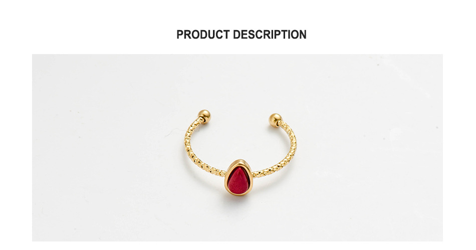 Water Droplets Pattern Women'S Gender PVD Coated 18K Gold Real Gold Plated Water Droplets 304 Stainless Steel Fashion Waterproof Non Tarnish