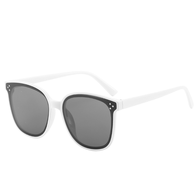 Moda V marca gafas de sol WeChat gafas de sol retro Harajuku caja cuadrada de satén gafas de sol 5203