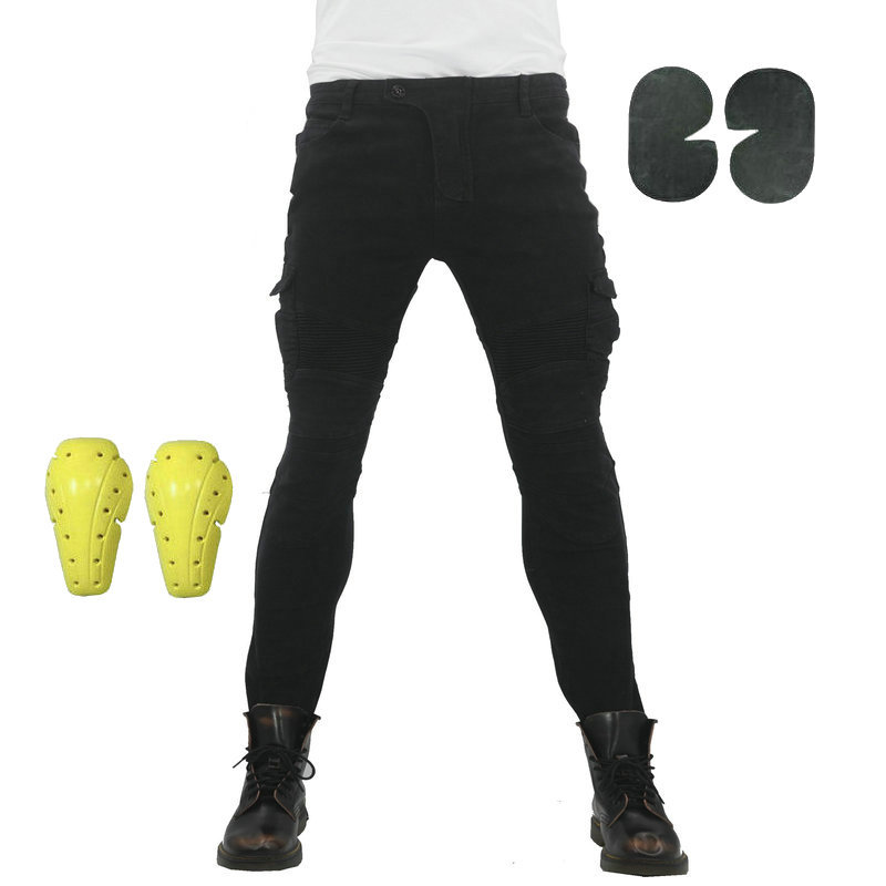 Pantalones de motocicleta pantalones vaqueros de equitación pantalones de equitación de motocicleta resistentes a las caídas equipo de carreras pantalones Four Seasons hombres de cuatro estaciones