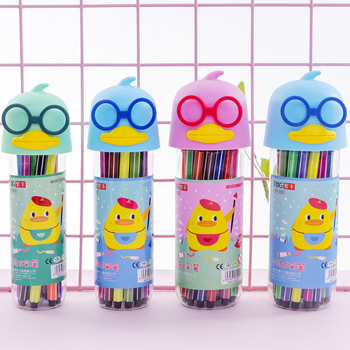 Factory direct selling watercolor pen 12 color set children's washable environmentally friendly painting kindergarten color pen wholesale