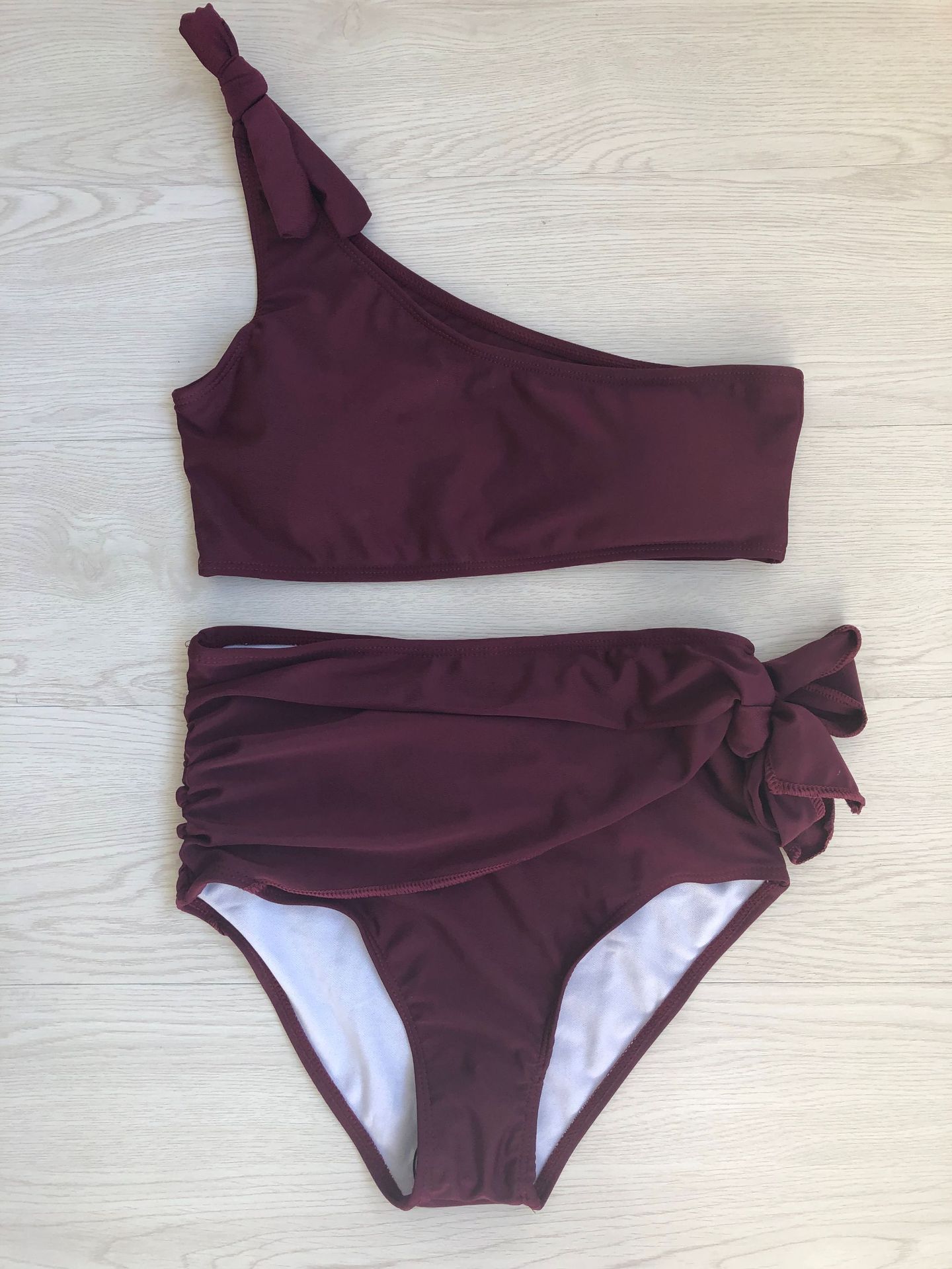 single multi-color split swimsuit NSHL2217