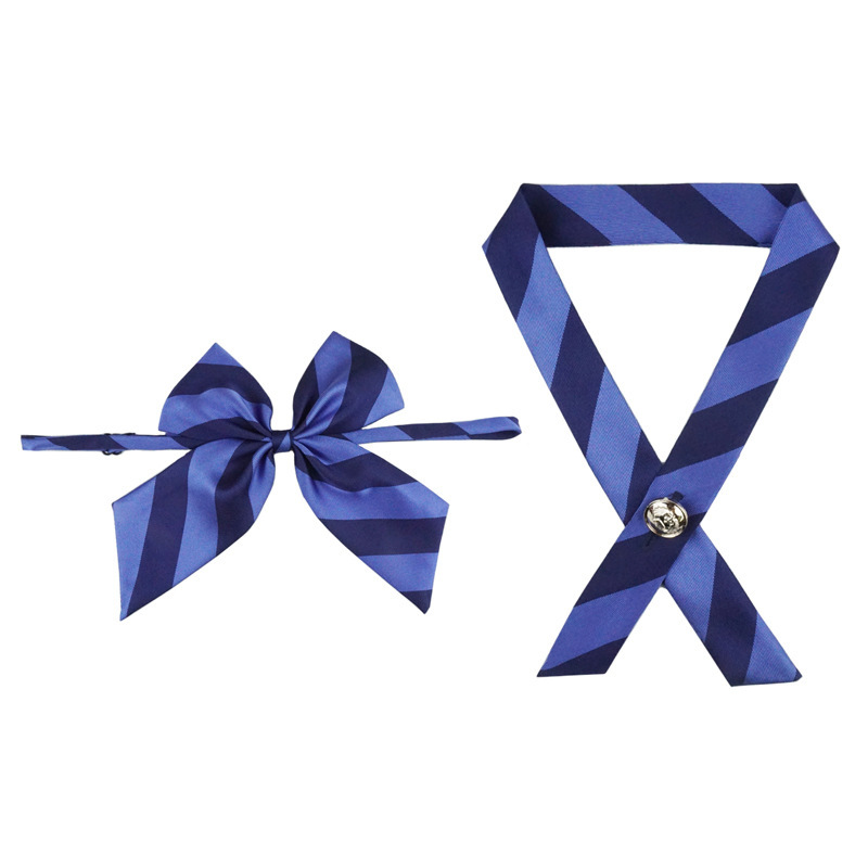 Nuevo sucesor de la corbata a rayas con estilo universitario corbata corbata corbata flores (cartero de la caja del avión)