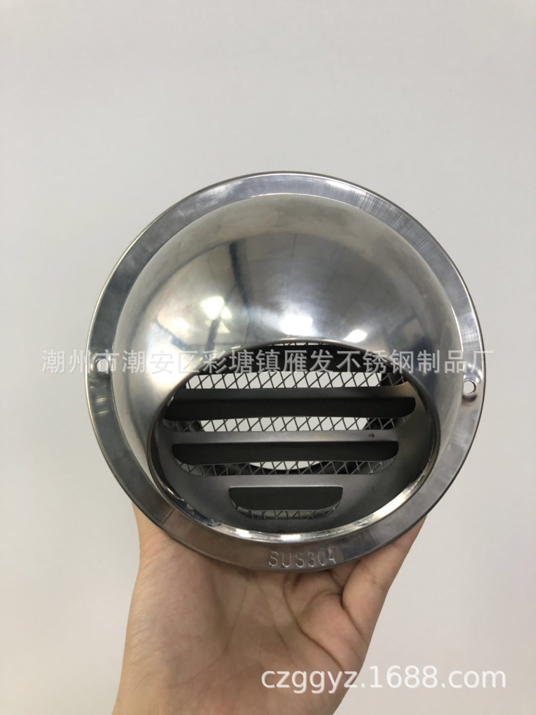 工厂304不锈钢风帽150mm球型风帽防雨罩外墙加厚不锈钢通风口6寸