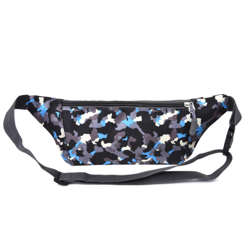 Outdoor camouflage running sports waist bag for men and women fitness waterproof chest bag anti-theft close-fitting multi-compartment mobile phone waist bag