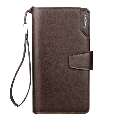 baellerry foreign trade casual multifunctional men's clutch Korean style business wallet long zipper mobile phone bag