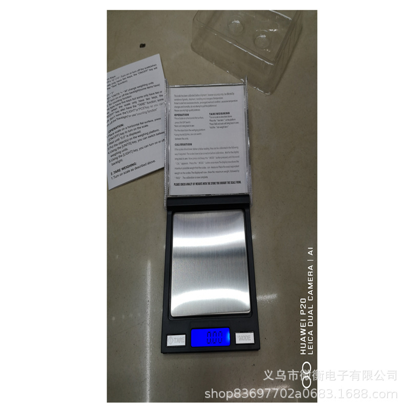 2019 nueva escala de joyería CD 100g / 0.01g de oro mini escala de bolsillo