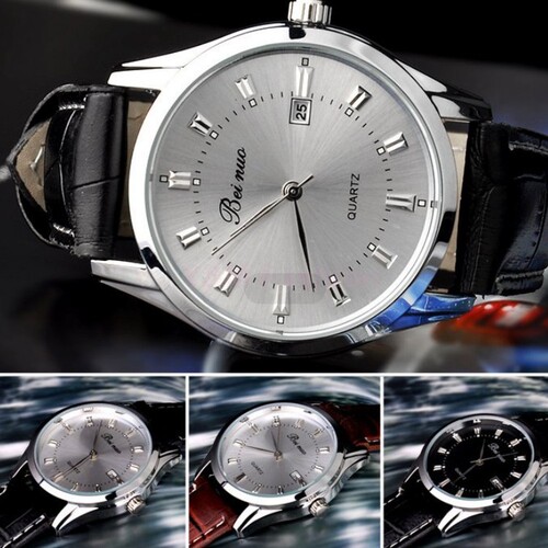 Manufacturer Benoy Brand Calendar Belt Men's Quartz Watch Fashion Casual Couple Watch Wholesale