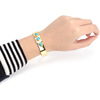 Fashionable universal organic decorations, turquoise metal stone inlay, bracelet, European style