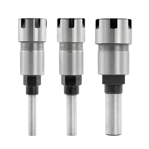 Milling cutter extension rod 1/4 8mm 1/2 handle trimming electromechanical wood milling and engraving machine ER chuck extension rod foreign trade