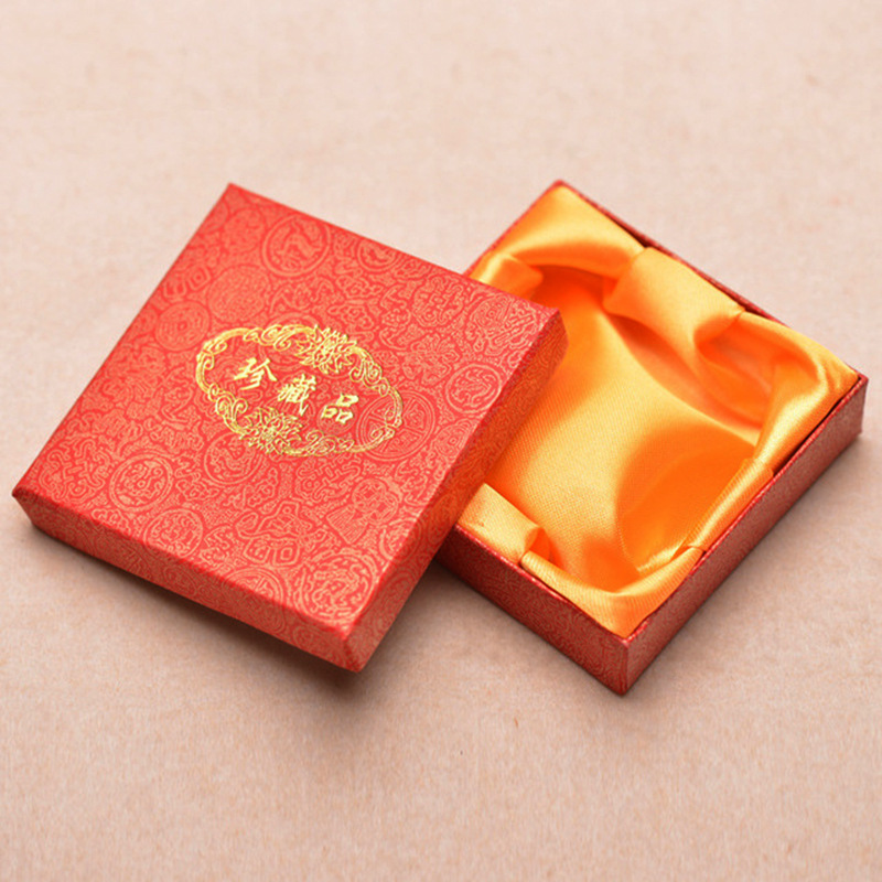 饰品包装盒手链盒经文手串礼品吊坠盒子海绵丝绸内衬 工厂批发