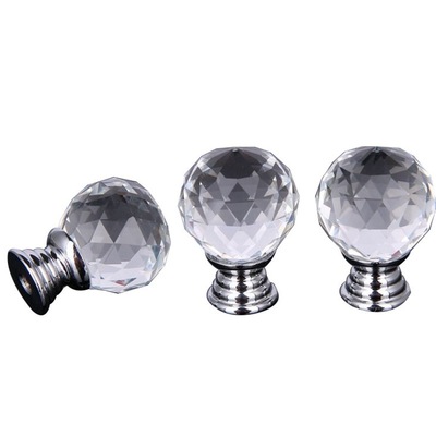 現代時尚單孔K9水晶拉手鋁合金浴室櫥櫃抽屜鋅合金提手衣櫃門把手