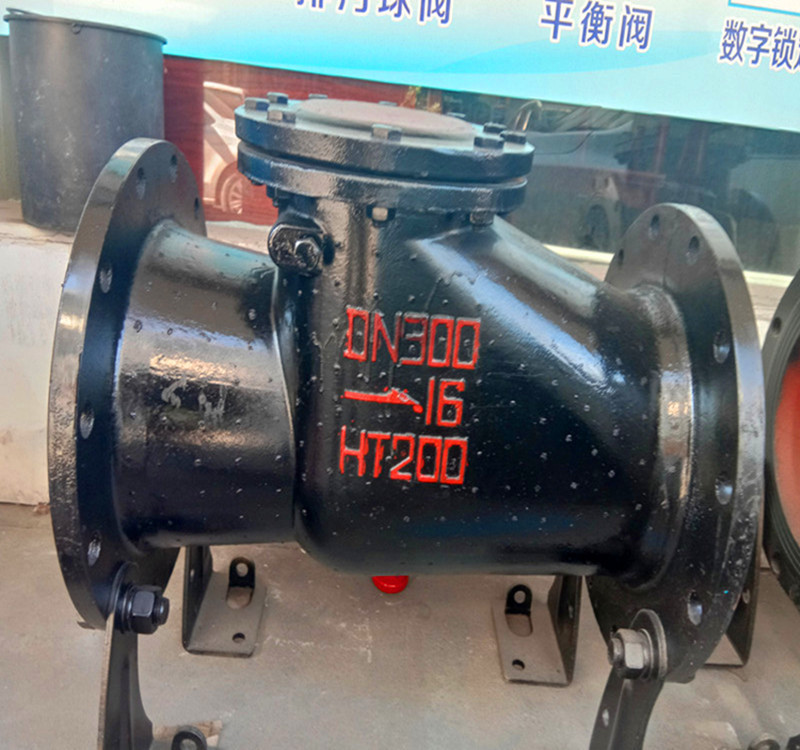 销售角式法兰止回阀H44T-10 DN500微阻缓闭止回阀 HH44T 欢迎询价