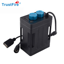TruseFire自行车移动电池盒防水USB夜骑电源5V18650电池组锂