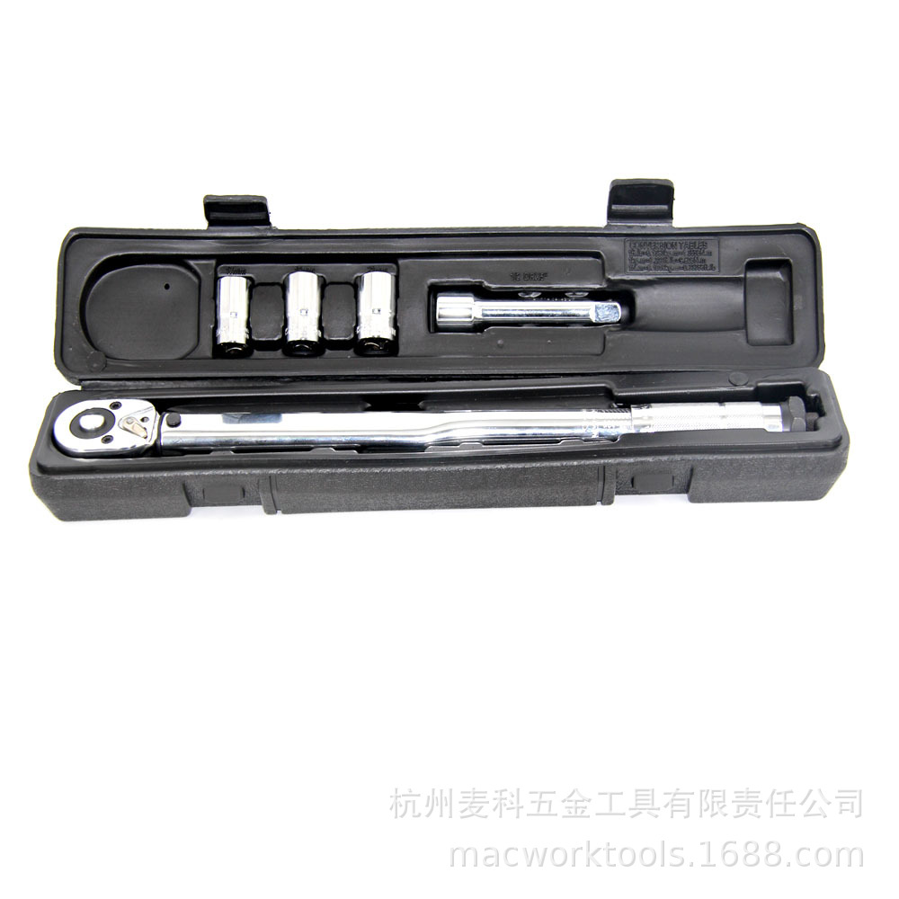 5件套1/2DR TLA预置式可调扭力扳手28-210NM棘轮快脱装配扭矩扳手