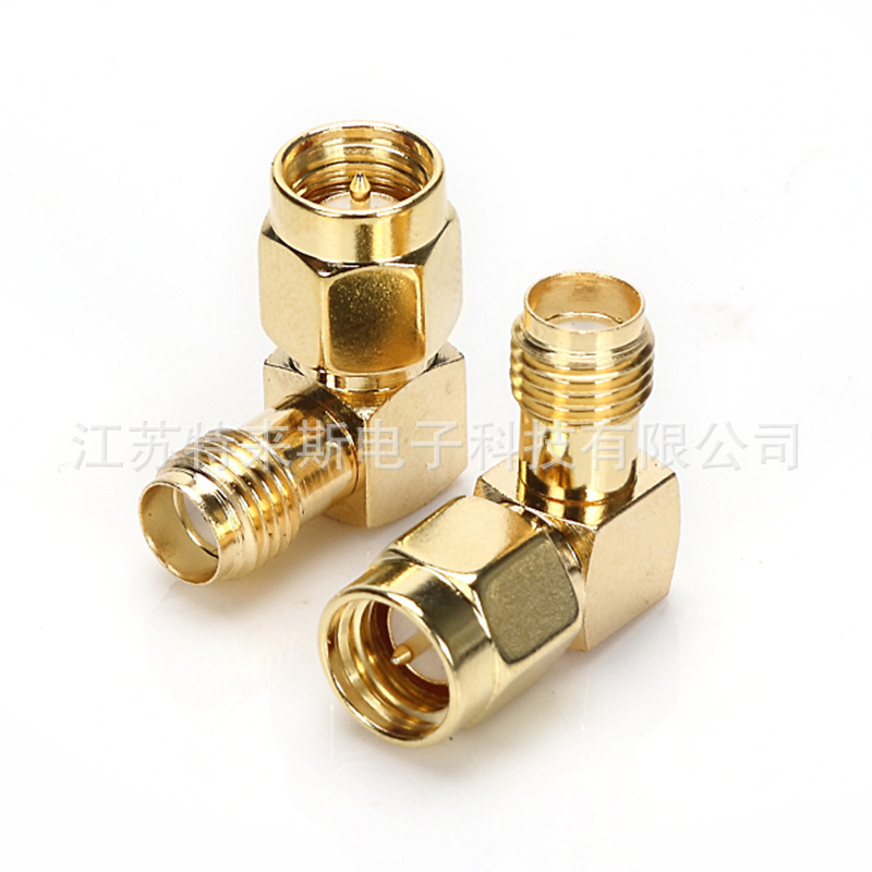 SMA-JKW SMA male turnkey 90 degree right angle elbow bend adapter SMA-JWK RF connector