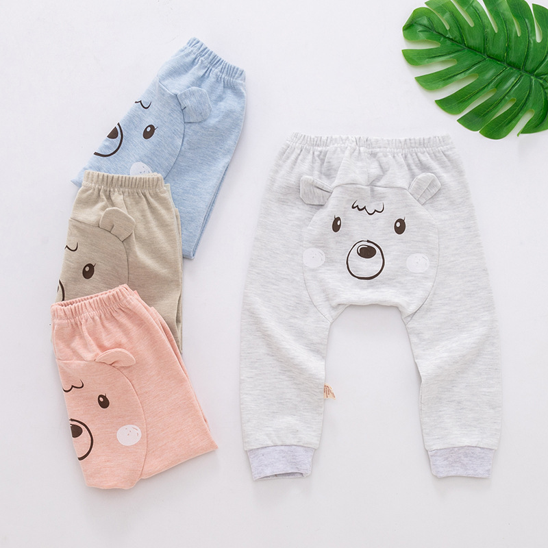 厂家直销2018秋季新款1-4岁儿童深裆棉毛屁屁裤纯棉卡通儿童pp裤|ms