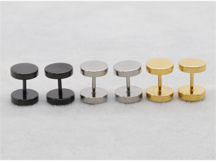 Daily Occasion Stainless Steel Material 1 Piece Simple Style Geometric Stainless Steel Ear Studs