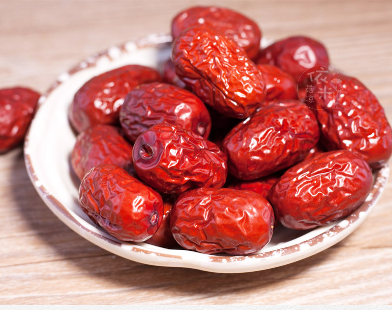 Dried Ruoqiang Grey Jujube Dates 500g Seedless Red Date Snack for Tea Soup Congee specifications