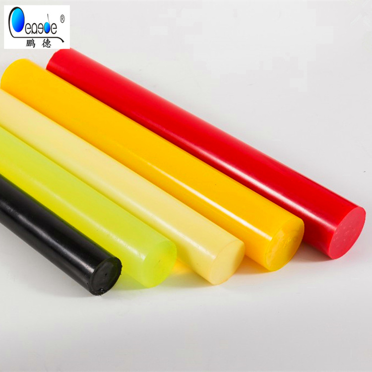 广东佛山鹏德优力胶pu实心牛筋棒半透明聚氨酯耐磨减震抗压弹力垫