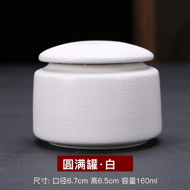 Fábrica al por mayor de cerámica tetera sellada tarro pequeño tamaño hogar almacén de té portátil juego de té pequeño tetera personalización