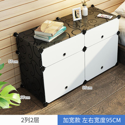 超薄简易创意床头柜 多功能非实木收纳柜 家居防尘环保树脂储物柜|ru