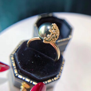 18K���ʯ�͹��ٽz8-9mm���A�����o覴�Ϫ�ؿ�ȸ�G��ָK��