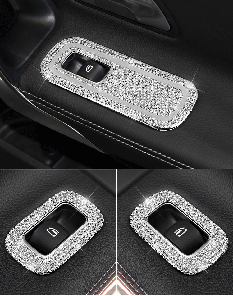 Special Mercedes-Benz19 A-class A180 LA200 LWindow Button Frame Panel Frame Modified With Diamond Decorative Supplies
