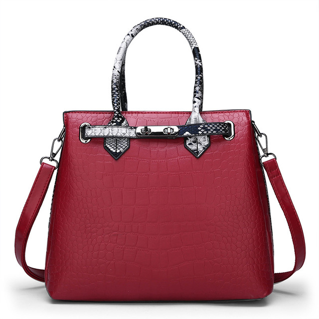 women’s bags new fashion crocodile pattern ladies Single Shoulder
